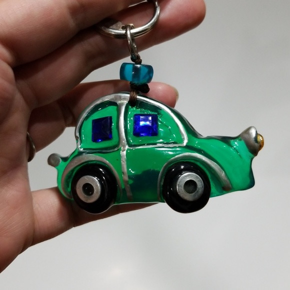Rare Volkswagen Beetle Orna Lalo OOAK keychain